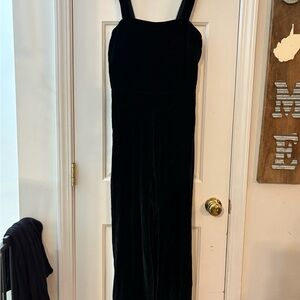 Madewell Black Velvet Jumpsuit